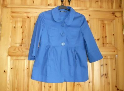 Fab Cobalt Blue Swing Coat/Jacket