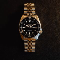 JDM Seiko 5 Sports 38mm Black Ref. SBSA225