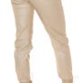 Highwaist Boyfriend Jeans in leather look CAPPUCCINO or beige size fits s sm ,m Image 7