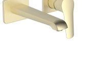 Aqualla hanna wall mounted basin mixer Brushed brass