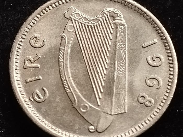 Ireland - 1968 - 3 Pence - Hare - KM.12a - UNC - [241]