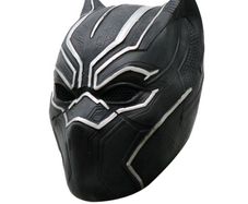 Black Panther Helmet Cosplay Full Head Latex Mask For Halloween Party