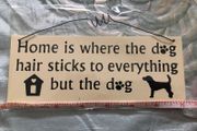 Wooden Dog sign