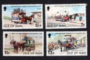 1976 Isle of Man Douglas Horse Trams Centenary Commemorative Stamps Mint Never Hinged (MNH)