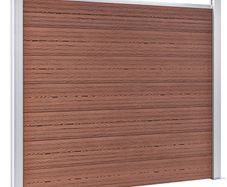 WPC Fence Panel 180x146 cm Brown