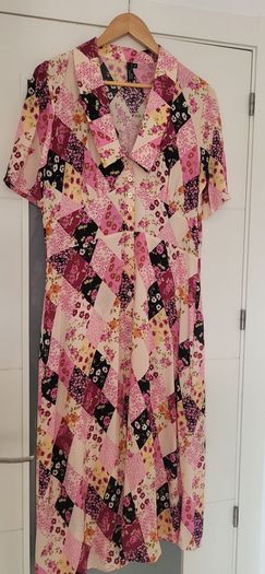 Nobody's Child pink floral midi Sz 14UK