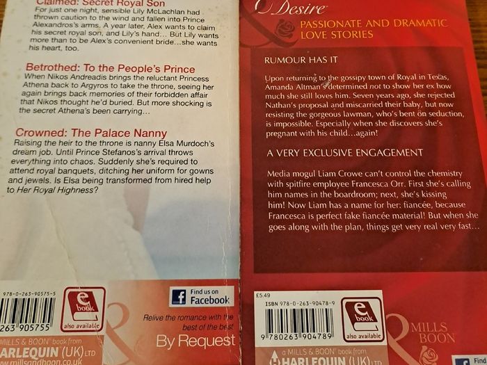 Mills and  Boon Romance Books