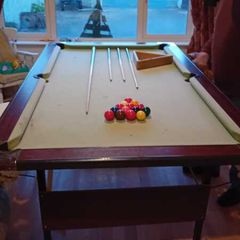 Pool table 210cm USED condion with damage to surface