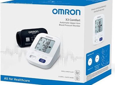 Omron X3 Comfort Upper Arm Blood Pressure Monitor Auto Sync Bluetooth (FREE SHIP)