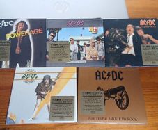 ACDC 5 CD Albums  Epic Remasters Collection  Excellent Condition