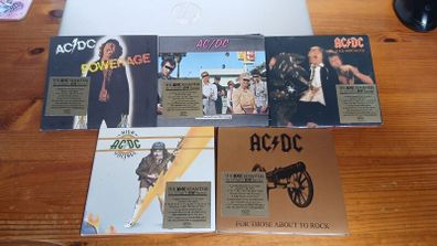 ACDC 5 CD Albums  Epic Remasters Collection  Excellent Condition