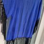 Matthew Williamson Blue Black Fringed Drape Sz 10 Uk (fit 8 - 12 Uk) Image 10