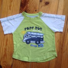 18-23months Green Surf Bus Teeshirt