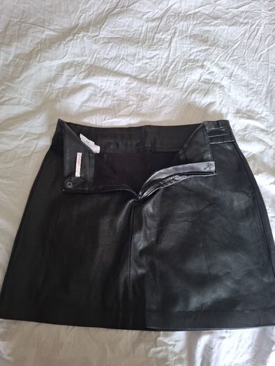 Faux Leather Mini Skirt