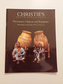 Christies South Kensington auction saleroom catalog "Decorated Objects & Furniture"  Wednesday, 24th September 1997