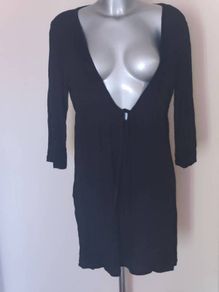 Black The beach cover up size UK18 EU46 Postage included