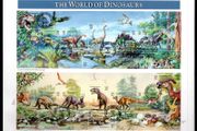 1997 USA The World of Dinosaurs Commemorative Stamps Sheet on plain first day cover with Grand Junction cancel