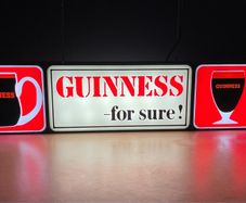 Guinness for sure double sided bar sign