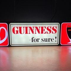 Guinness for sure double sided bar sign