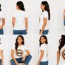 Women's White Paris L'Amour Graphic T-Shirt Image 2