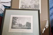 18th century Georgian engravings of Leinster House and Woolstons