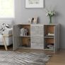 Sideboard Concrete Grey 120x35,5x75 cm Chipboard Image 2
