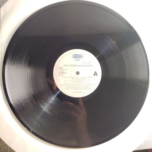 Jam and Spoon - Right In The Night - Epic Records - CLASSIC Trance BANGER!! '94 Pressing!