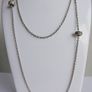 Vintage 925 Sterling Silver Ti Sento long Chain Necklace length 31" - 10,7g Image 3