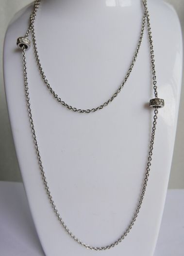 Vintage 925 Sterling Silver Ti Sento long Chain Necklace length 31" - 10,7g