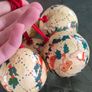 vintage set of Christmas baubles Image 5