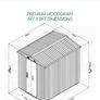 Sheds direct woodgrain shed 6ft  x 8ft Image 3