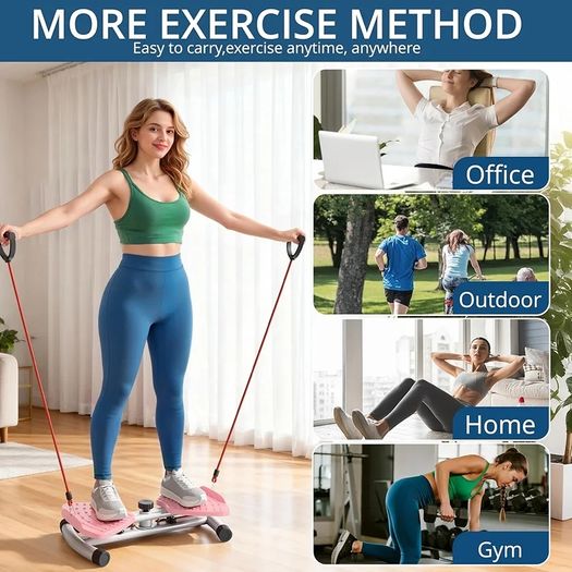 Ab Machine, Waist Twister Exercise Machine & Abdominal Twister Board  380LBS Capacity, 20dB Ultra-Quiet, Non-Slip Home Gym Equipment for Core & Stomach Workout
