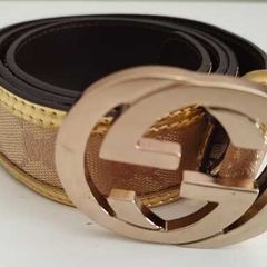 Original Gucci Golden with Bucci Buckle Ladies Belt