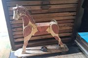 Antique Wooden Toy Horse