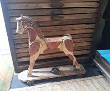 Antique Wooden Toy Horse