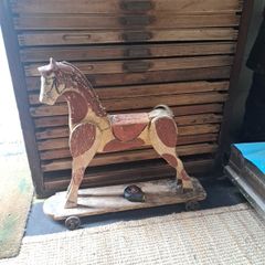 Antique Wooden Toy Horse