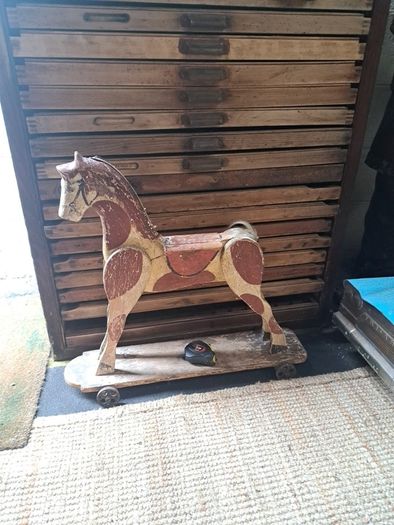 Antique Wooden Toy Horse
