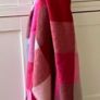 Pink/Red/Grey Checked Scarf Wrap Shawl Pashmina Brand New Image 2