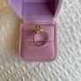 Ring Clear Crystal and Yellow Bead Image 2