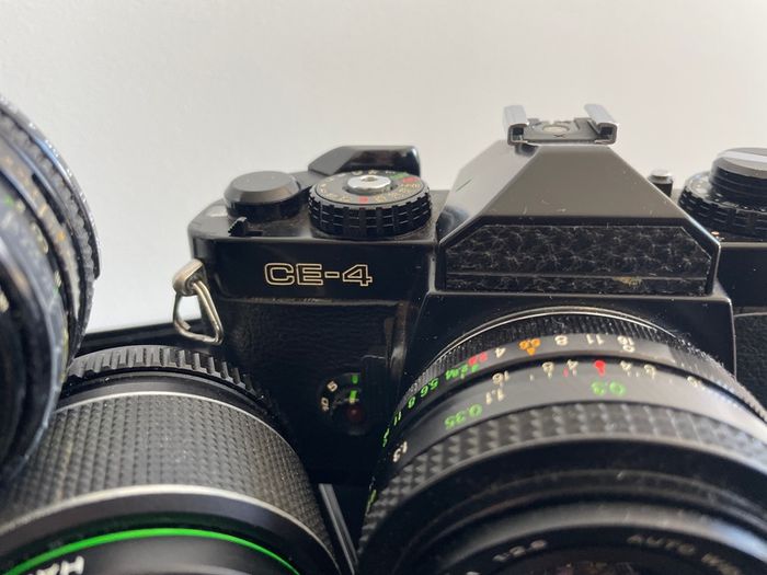 Chinon camera & 9x lenses Pentax K mount