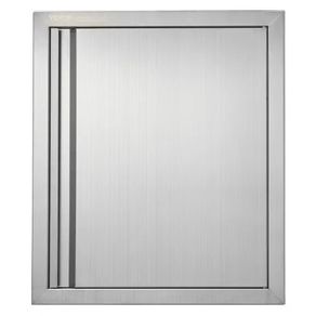 Door, 457x533 mm Single Outdoor Kitchen Door, Stainless Steel Flush Mount Door, Wall Vertical Door with Recessed Handle