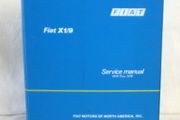 Fiat X19 Genuine Factory Service Manual (English)