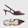 Arezzo slingback heels in burgundy - 6UK Image 6