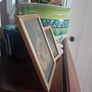 A pair of Vintage handpainted Peepal Leaf Paintings Image 4