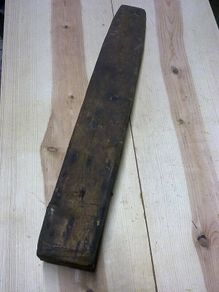 Old wooden saddle makers clamp