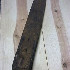 Old wooden saddle makers clamp