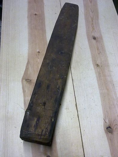 Old wooden saddle makers clamp