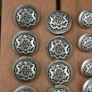 Vintage  Military European Uniform Buttons,Armee Militare 1234 Image 3