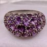 Sterling  silver ring with Amethyst. Image 3