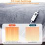 Heated Blanket Electric Throw 160x130CM, 10 Levels &1-9H Timer Auto-Off, Machine Washable, Soft Flannel Sherpa Full Body Warming, Sofa Bed Office Use, Heating Blanket Image 4